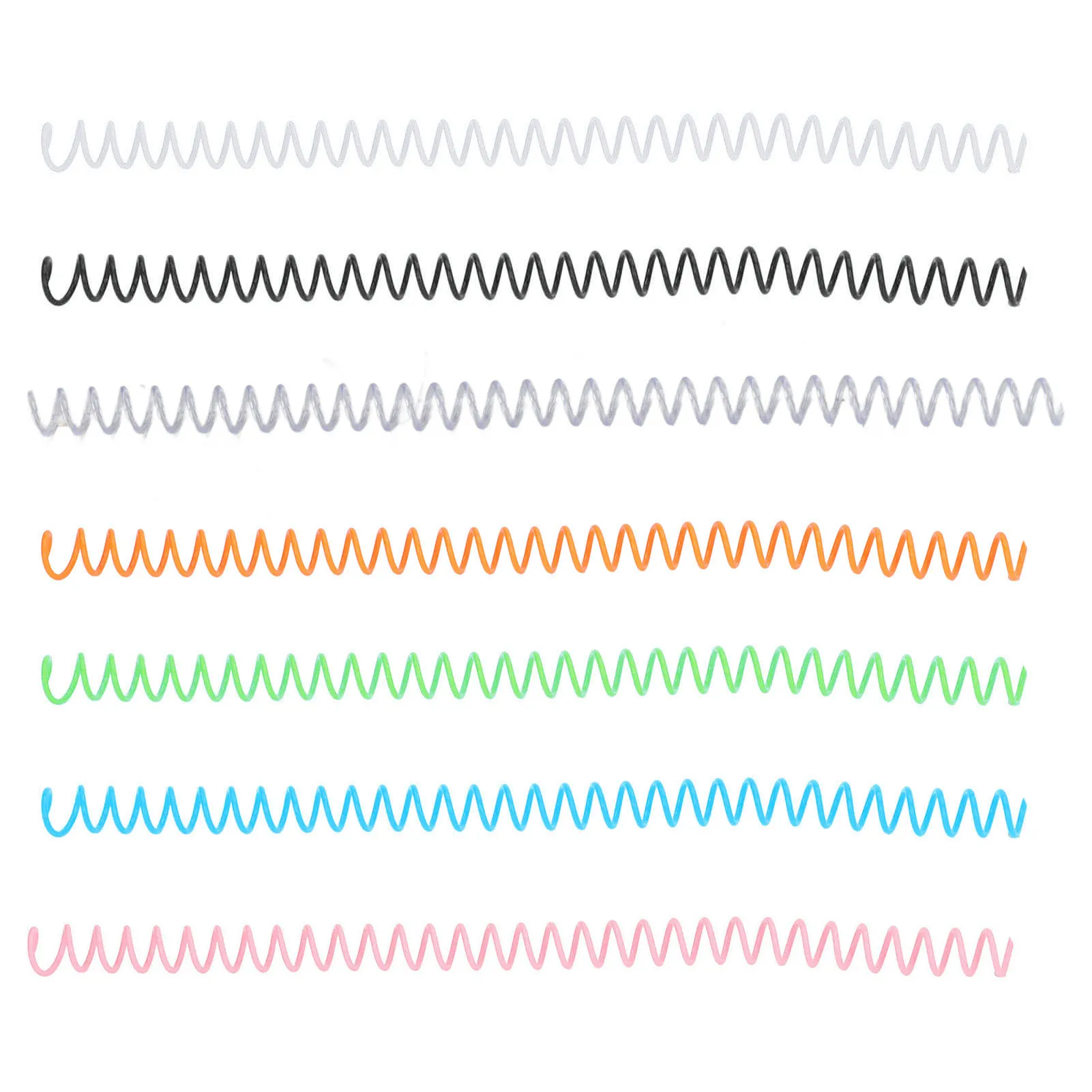 

20 шт. спиральные катушки для переплета, 30 листов, АБС-пластик, спиральные переплетные шипы для канцелярских работ, красочные спиральные переплетные шипы