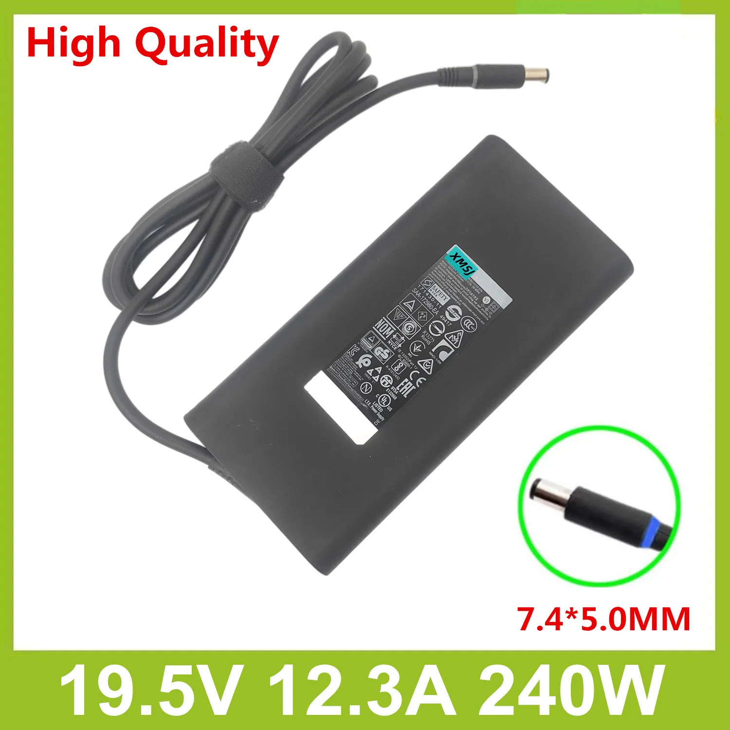 19.5V 12.3A 240W 7.4*5.0mm ADP-240AB D Laptop Charger Power AC Adapter for Dell Alienware M17X J211H PA-9E Precision M6500 M6600