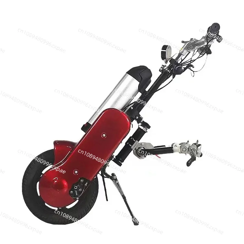 

Universal wheelchair electric drive head, folding wheelchair with traction booster