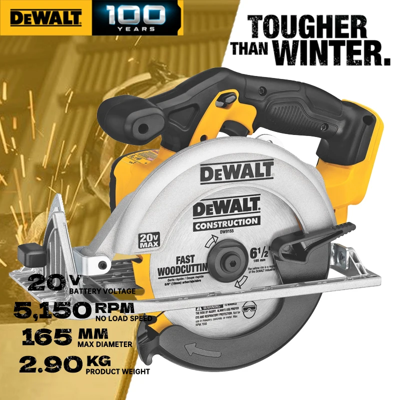 Dewalt-serra Circular Elétrica sem Fio Dcs391n Ferramenta Nua Máquina de Corte Multifuncional para Madeira Dewalt Dcs391