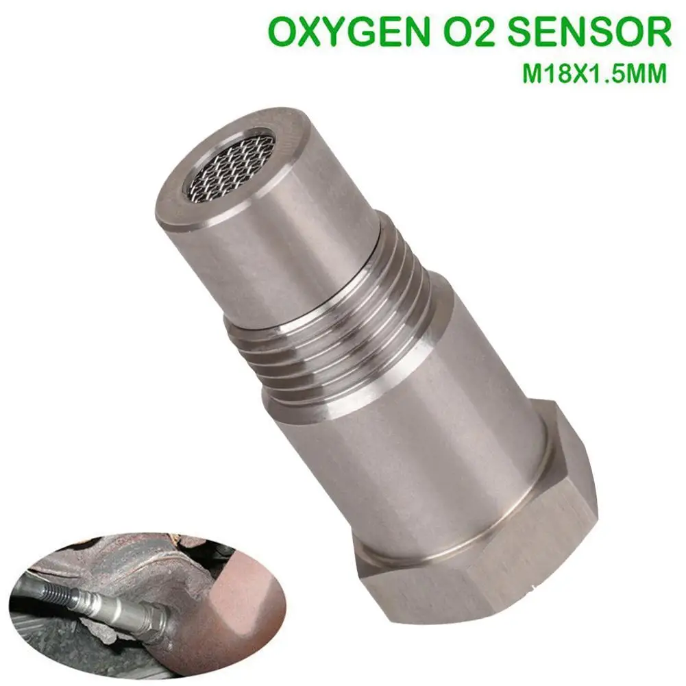 Car Oxygen O2 Sensor Adapter CEL Mini Catalyst O2 Sensor Spacer Adapter M18X1.5 Remove Fault Connector O2 Sensor Spacer Adapter