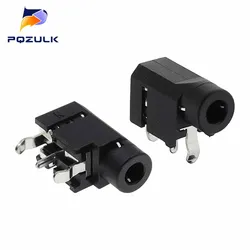 10PCS 3.5mm Female Audio Connector 3 Pin Dip Headphone Jack Socket PJ-314A Audio Interface Audio Jack