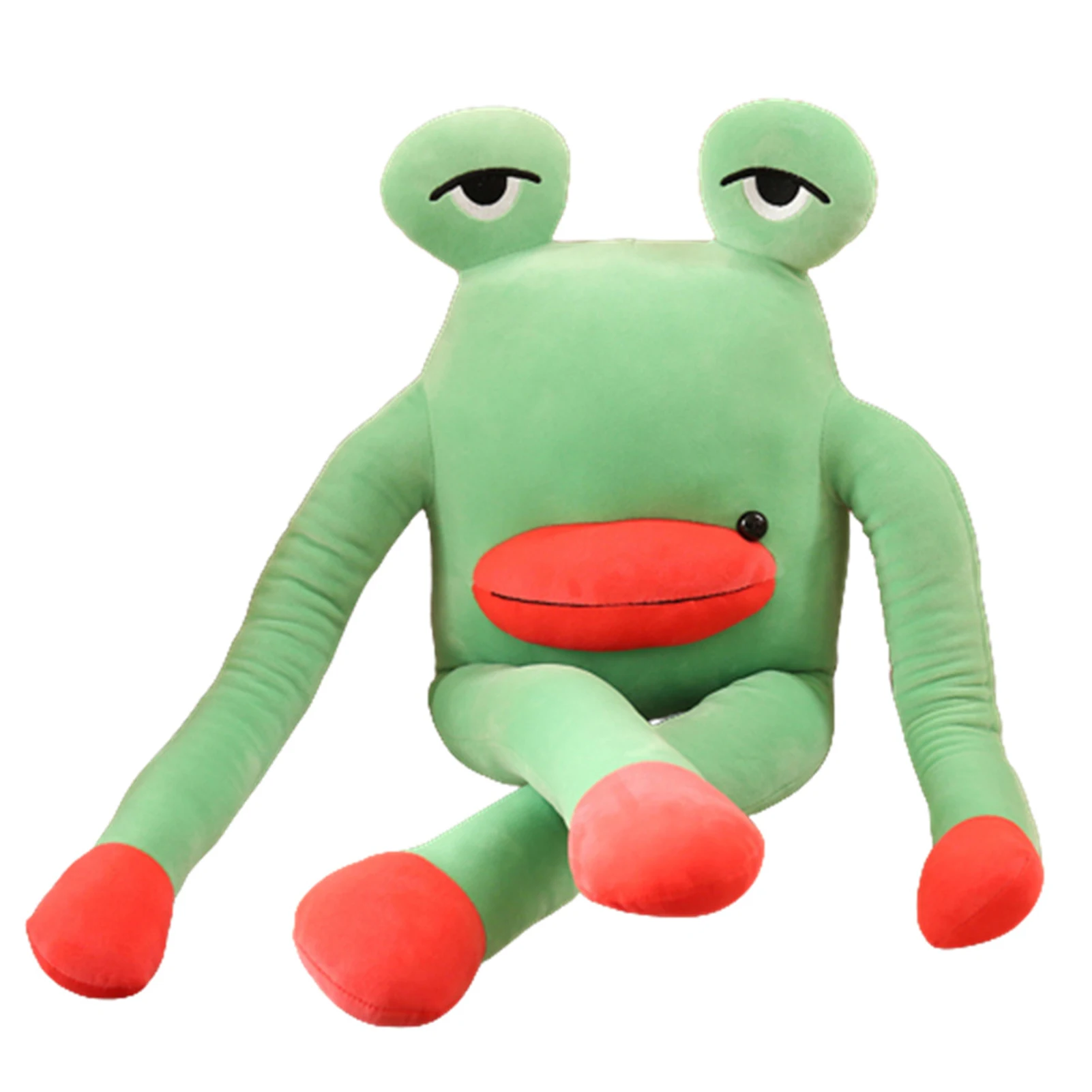 Creative Cartoon Plush Toy Funny Red Lips Frog Stuffed Doll Kids Gift Home Decor
