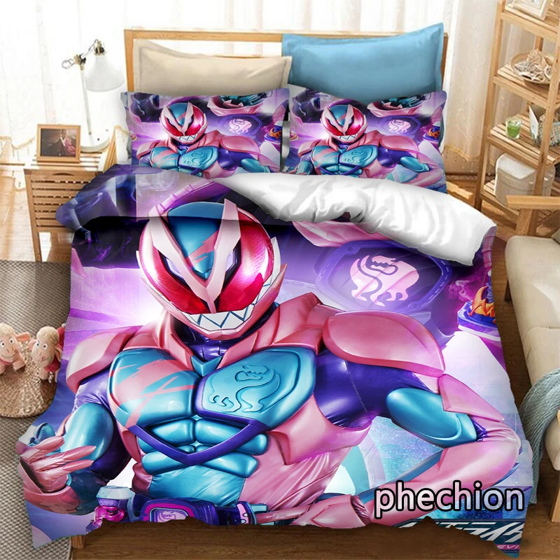 phechion KAMEN RIDER REVICE 3D Print Bedding Set Duvet Covers Pillowcases One Piece Comforter Bedding Sets Bedclothes Bed K353