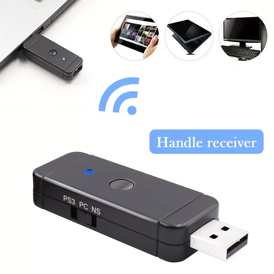 JYS-NS130 Wireless Gamepad Receiver Converter For Nintend Switch PS3 PS4 XboxOne S Game Controller USB Adapter