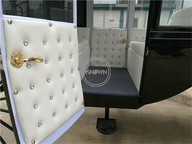Carro de caballo plegable eléctrico Carro de turismo real para pasajeros en Europa