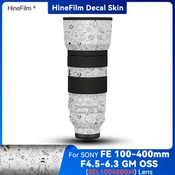 SEL100400GM / 100-400GM Lens Decal Skins 100400 Lens Wrap Cover for Sony FE 100-400mm f/4.5-5.6 GM OSS Lens Premium Sticker