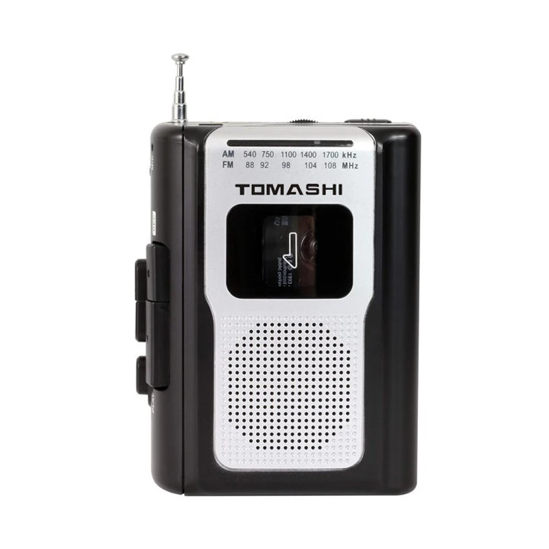 TOMASHI F-318A Portable Cassette Player Tape Recorders FM AM Radio Walkman with Built-in Speaker for News,Music,Language Learnin