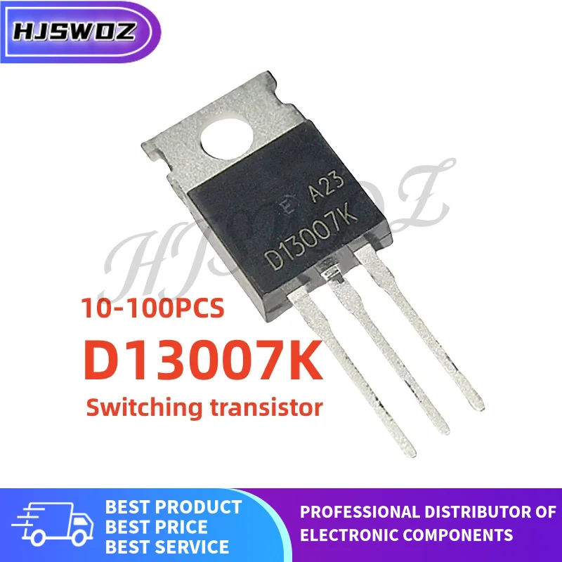 10/100PCS D13007K D13007 NPN Power Switching transistor TO-220 100% New and quality
