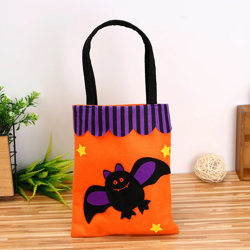 

20pcs Non-Woven Bags Cat Bat Witch Pumpkin Trick or Treat Gift Bag Party Favors Wedding Festival