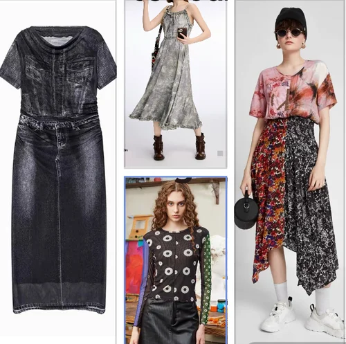 Imagen 1 del producto Un nuevo vestido negro adelgazante con cuello redondo y estampado español para exportación