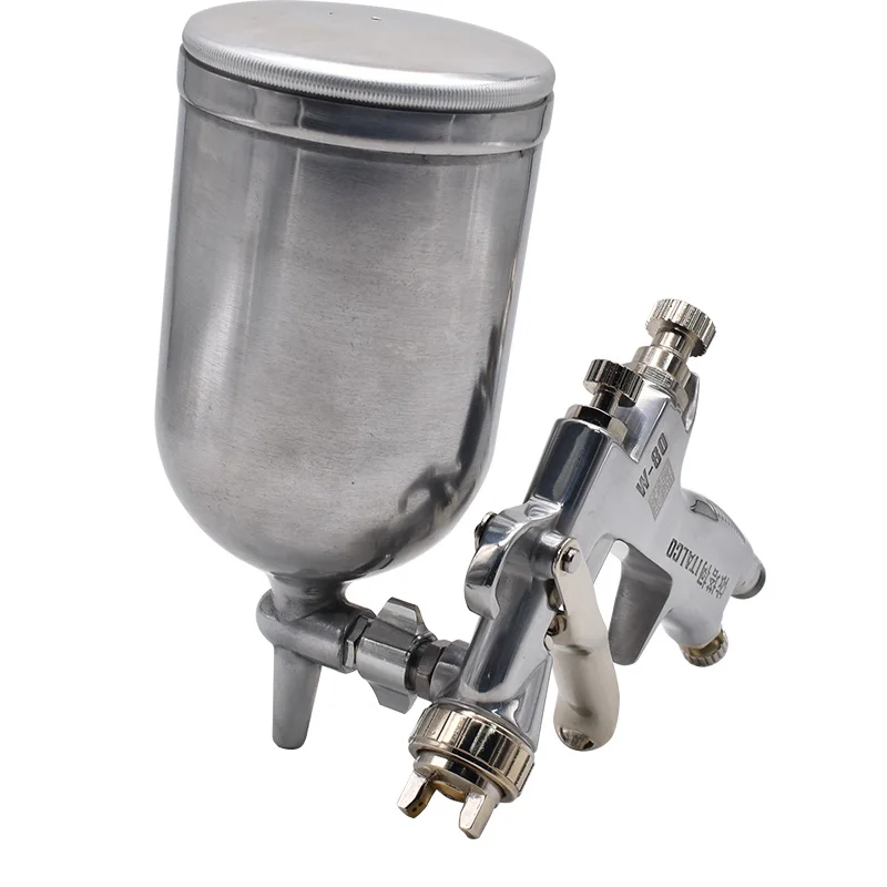 New Mini W-80 Spray Gun Repair Pistol Gravity Feed 1.0mm nozzle with 400ml Paint Cup for Car Repair Painting