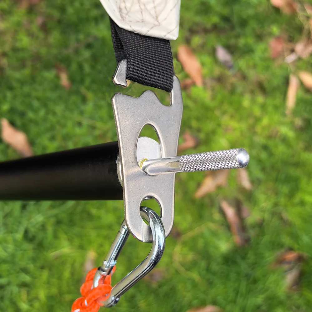 2/4 Stück Campingzelt-Versteller Windseil-Schnalle Campingseil-Schnalle Baldachin-Seilspanner Edelstahl ​ Markisenstangen-Befestigungen