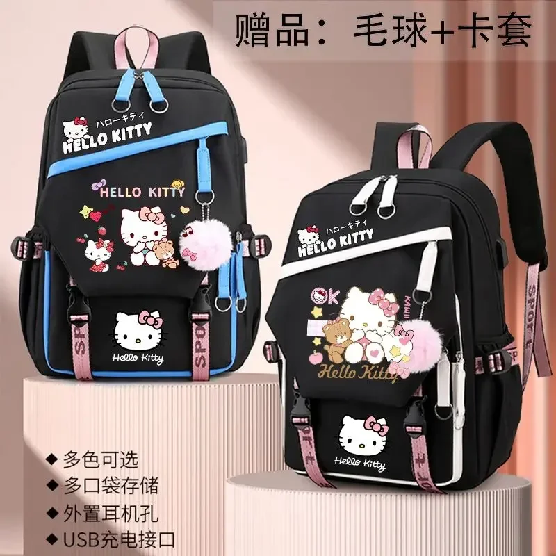 Sanrio Hello Kitty Melody Schoolbag Primary School Junior High School Student Schoolbag Mochilas Nice Bag Quality Bag