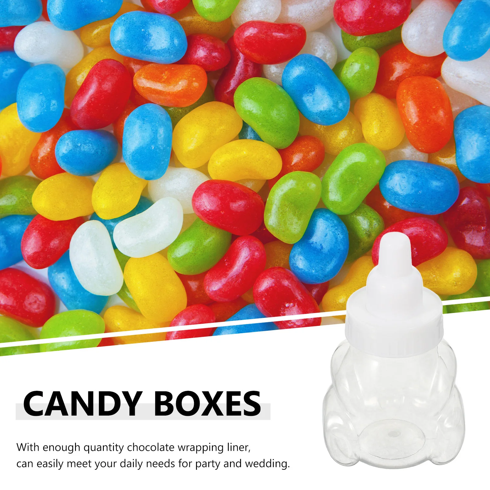 

12Pcs Bear Shaped Candy Box Decorative Chocolate Container Perfect Gift for Birthday Shower Party Favors Party Favors Box