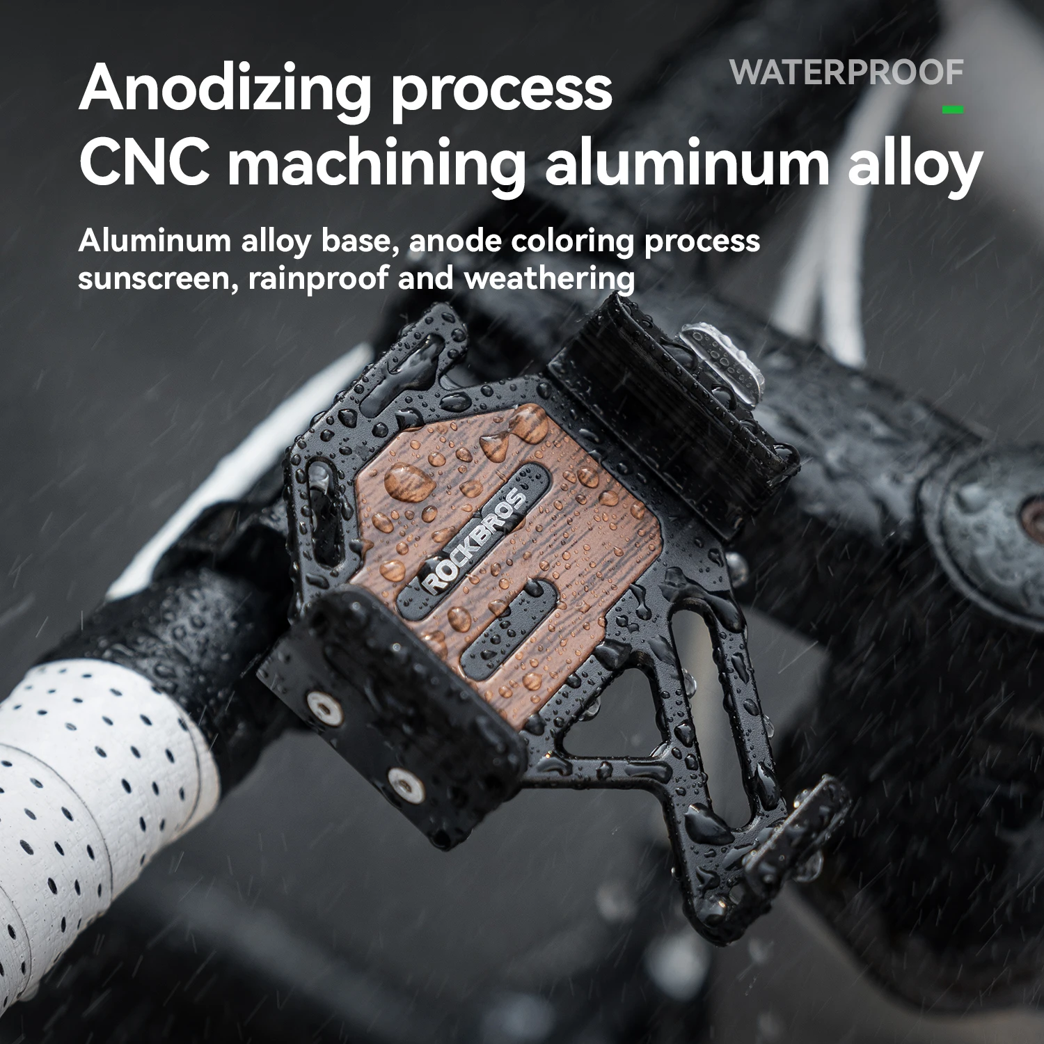 

Держатель для телефона ROCKBROS, кольцевой, поворотный на 360° ° Вращающийся на 360° амортизирующий силиконовый держатель для телефона на велосипед с быстрым креплением