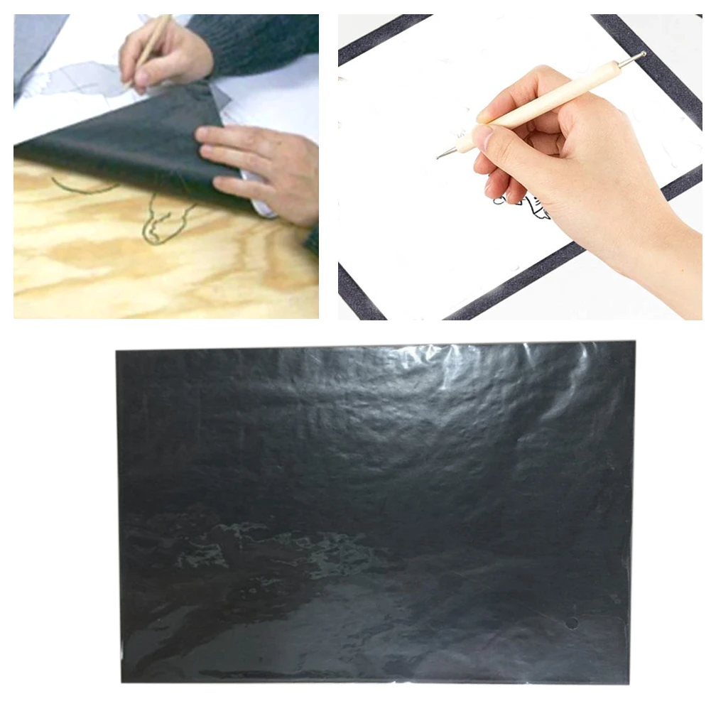 Papel Carbono Reutilizável para Transferência DIY, Artesanato, Grafite, Queima De Madeira, Escola E Escritório Papelaria, Rastreamento Cópia, 25 Folhas