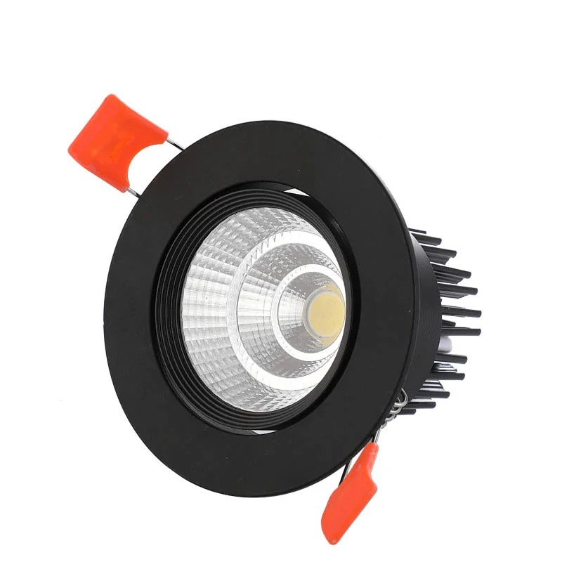 Ściemnialny lampka wpuszczana oprawa ledowa typu Downlight 5w 7w 9w 12w 15w 18w AC85-265V żarówki sufit dekoracje do domu i hotelu wewnętrzny