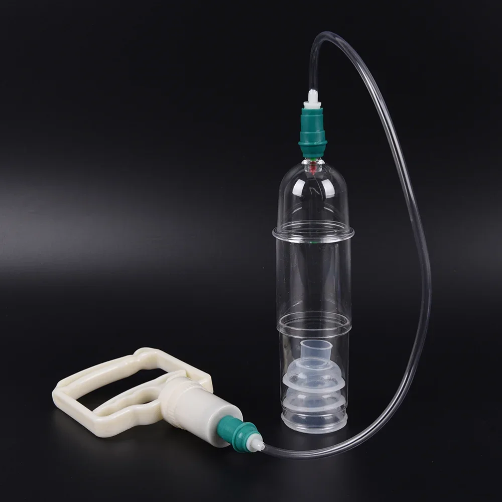 Vacuum Cupping Male Penis Pump Stretcher Enlargement Set Cock Growth With Extender Vacuum Cup Accessory Portable Tool For Men