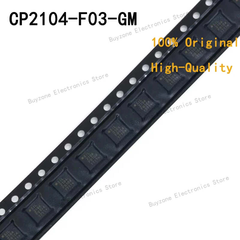 100% quality original 5pcs/LOT CP2104-F03-GM USB to UART Bridge QFN24