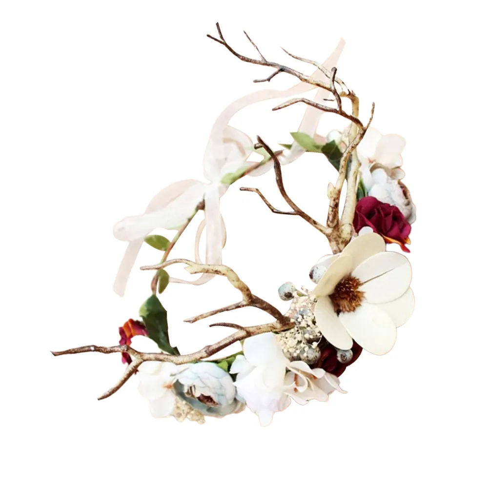 

1 шт. светящаяся повязка для волос с искусственными цветами, реквизит для фотосессий, вечеринок, женский аксессуар для волос, креативная диадема