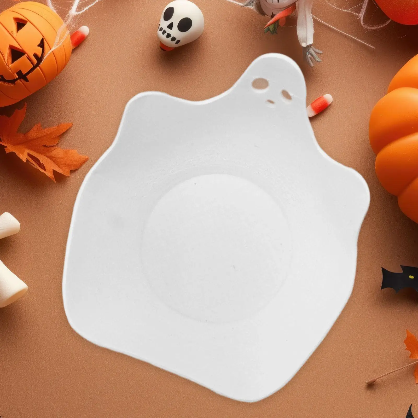 Halloween Decorative Bowl Serving Bowl Platter Multipurpose Ghost Nut Bowl for