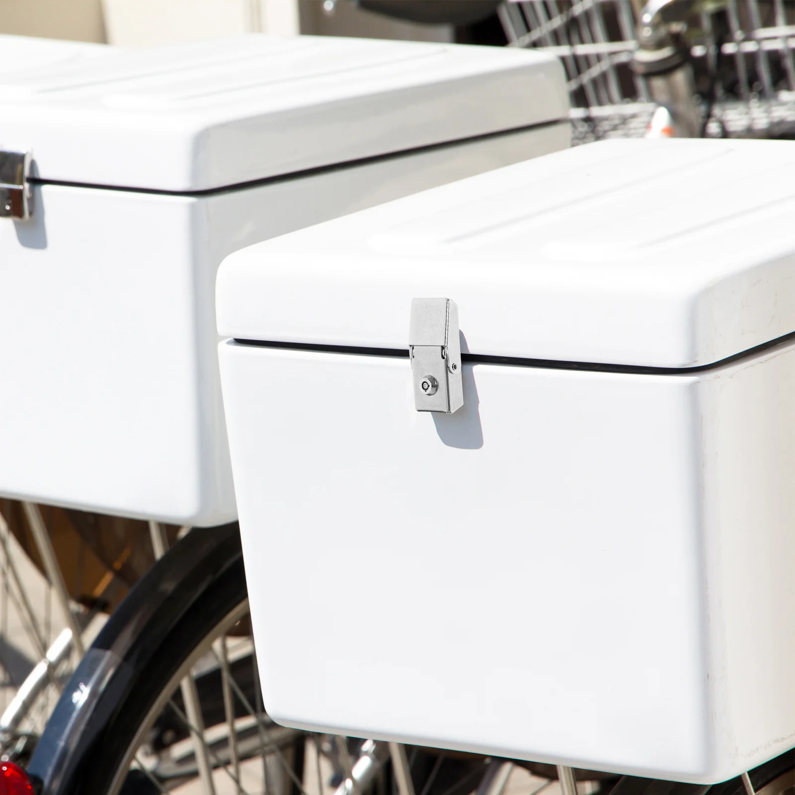 Zestaw zamków do skrzynek bocznych motocykla ze stali nierdzewnej do skuterów elektrycznych, zamki do skrzynek bocznych, zamki do skrzynek narzędziowych, trwałe zamki do bagażników.