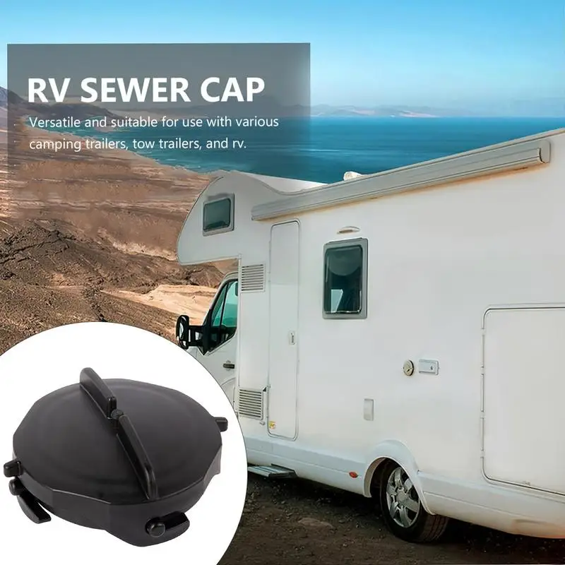 RV ท่อระบายน้ําท่อหมวกวาล์วเสีย RV Campers ปลายท่อ Sewage Caps Leakproof ท่อระบายน้ําท่อระบบหมวก RV ท่อระบายน้ํา Vent Caps สําหรับ RV