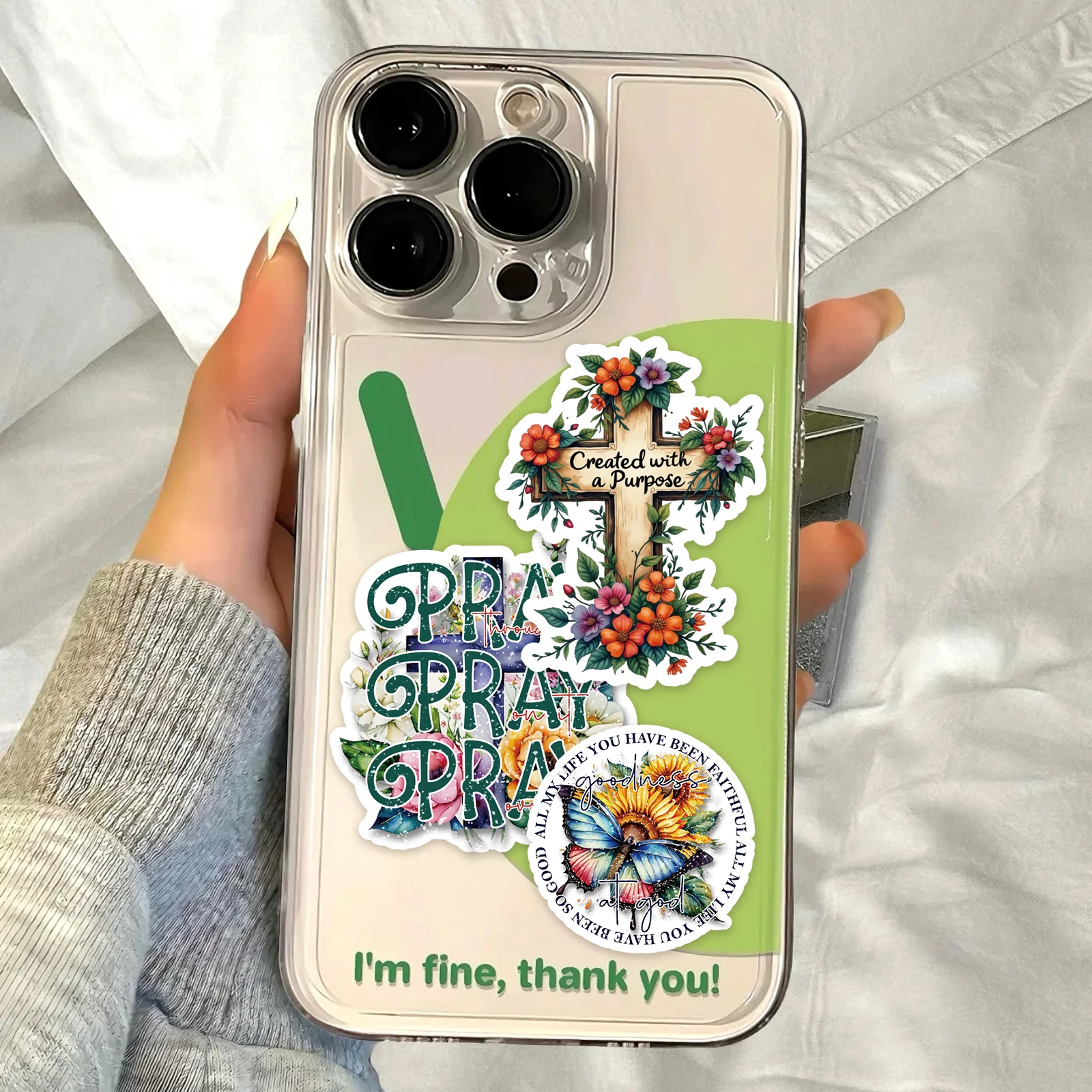 50 قطعة من ملصقات الكتاب المقدس على شكل فراشة يمكنك صنعها بنفسك لتزيين مجلة الهاتف المحمول وعبارة يسوع ملصق نص ملهم لمستلزمات القصاصات