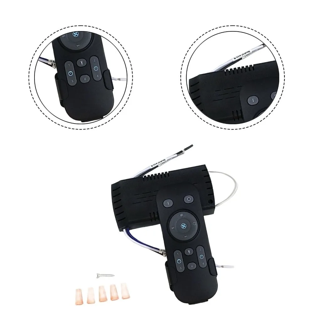 3-Speed Adjustable Low Voltage Inverter Remote Control With Timer For Ceiling Fan Light Switch 90-265V Wireless Controller