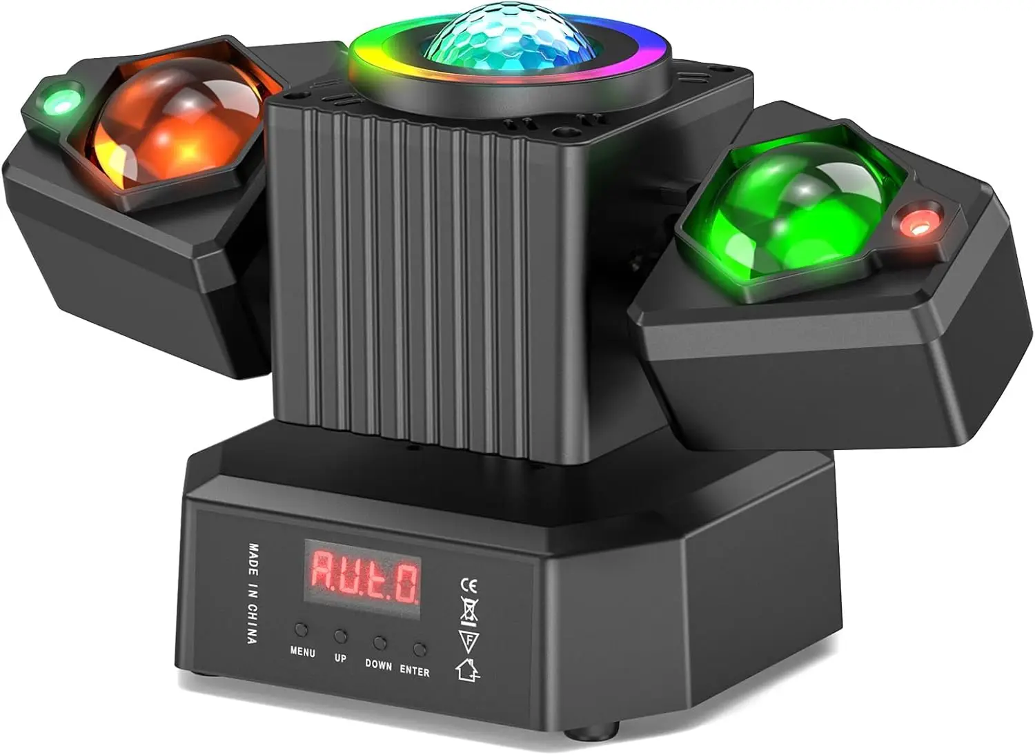 

Two-Armed Moving Lights with RGBW 4-in-1 Stage Lighting Effect and Starry Effect Controlled by Remote