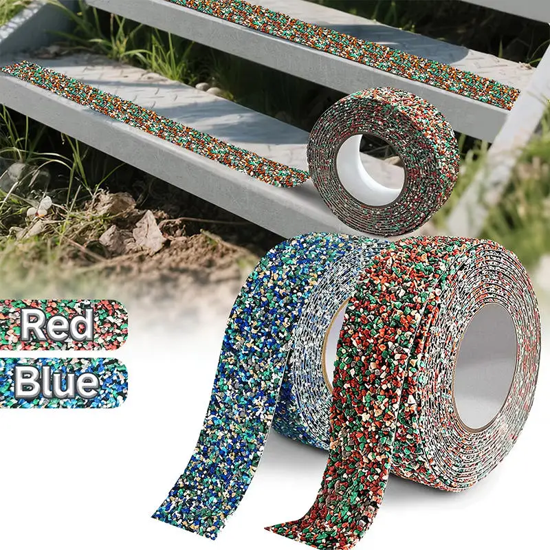 Cinta de Seguridad Antideslizante Práctica, Impermeable, con Gránulos de Goma Adhesivos para Uso en Interiores/Exteriores, Piscina, Barco, Escaleras, Baño