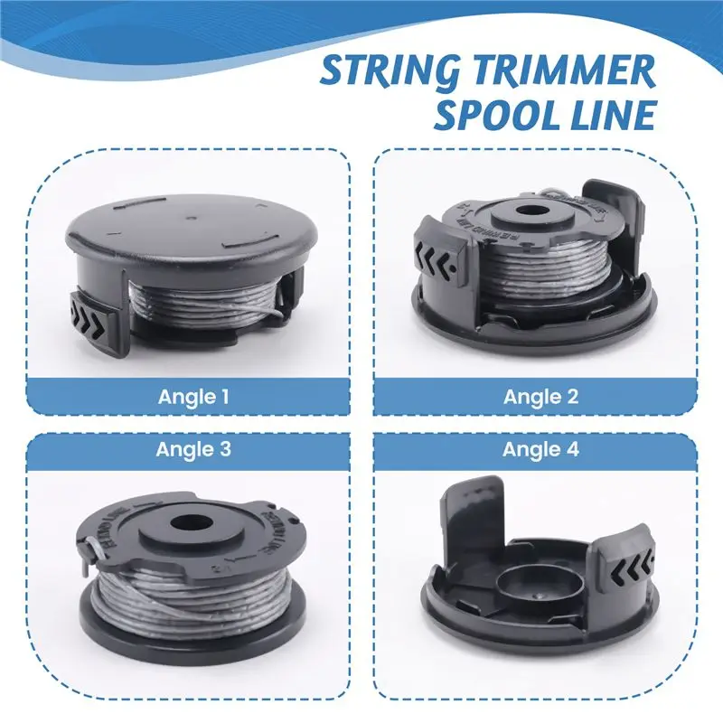 A84X-F016800385 String Trimmer Spool Line For Strimmer Trimmer For ADAPTIVE MODEL Models Replacement (1Spool+1Cap)