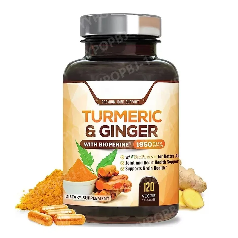

Turmeric Curcumin Supplement 95% Curcuminoids with Organic Turmeric Ginger BioPerine Black Pepper Extract for Best Absorption