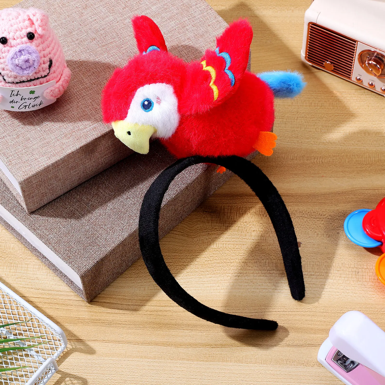 

Funny Parrot Hairband Cute Cartoon Headband Lightweight Comfortable Animal Hairbands Party Photo Props Festival Accessories