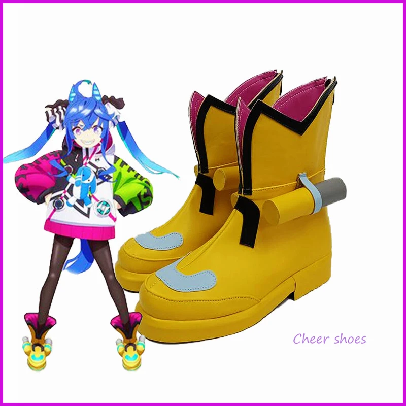 Mausporina-Chaussures de Cosplay Amoled pour Femme, Derby Twin Turbo, Loli, Bottes de Bande Dessinée, Accessoire de Costume d'Halloween