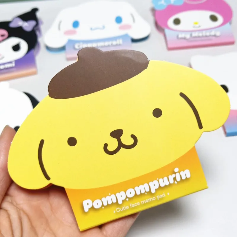 Sanrio Message Memo Pad Post Hellokitty It Notes Anime Kuromi Cinnamoroll Mymelody Cute Cartoon Figure Stationery Student Office