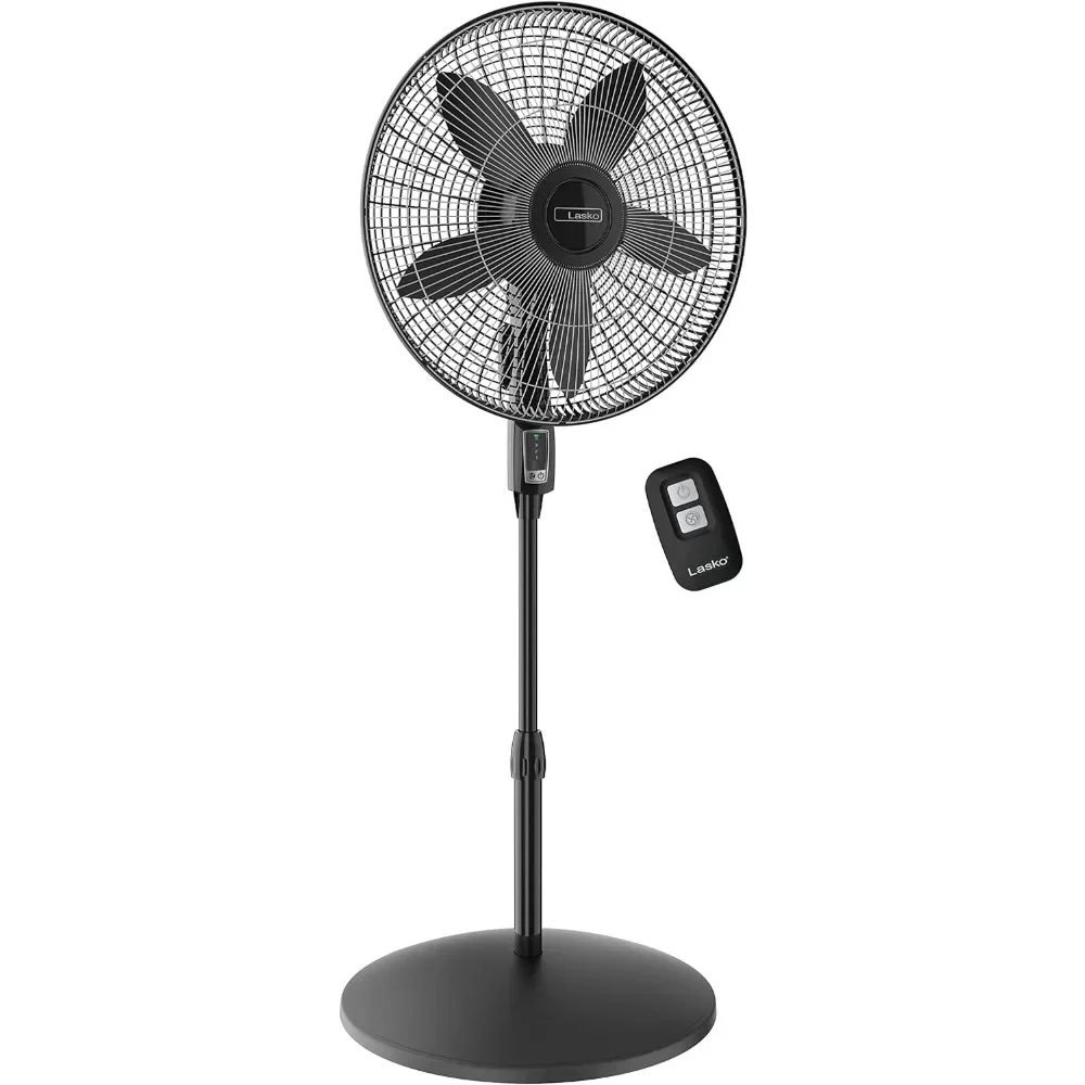 

Pedestal Fan, Adjustable Height, Remote Control, 4 Speeds, Oscillating Pedestal Fan