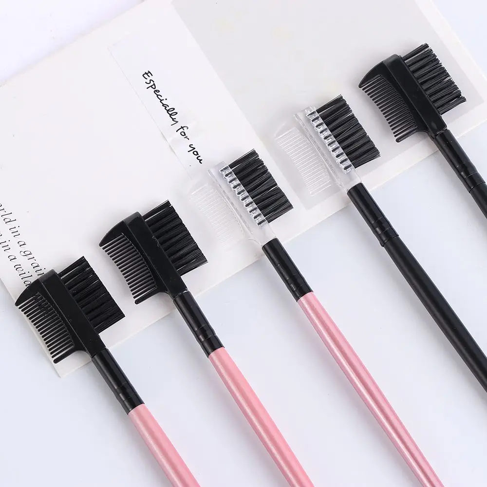 Hot Sale Dual Purpose Makeup Beauty Mascara Separator Eyelash Comb Eyebrow Brush 2 in1