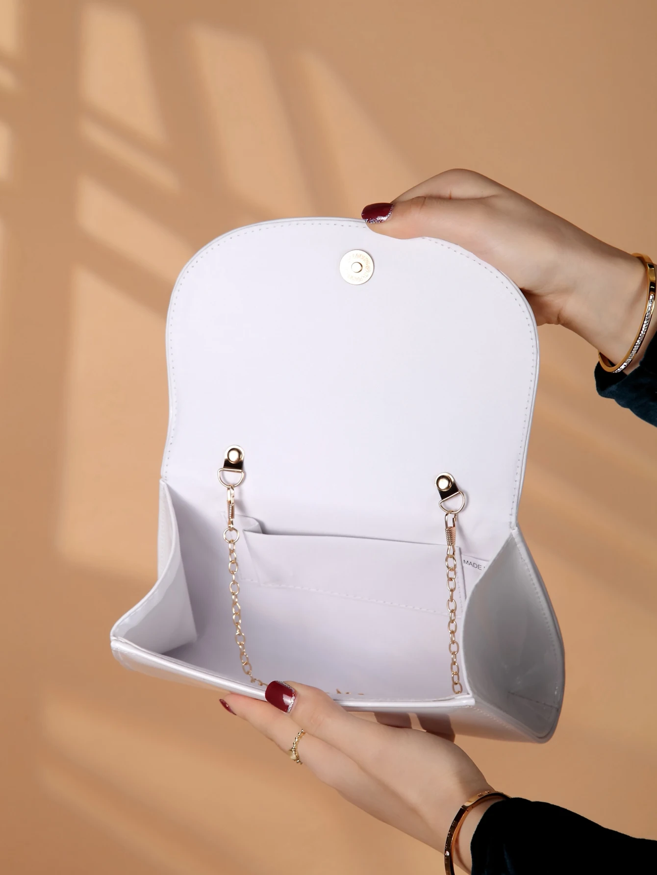 Fashion solid color mirrored h - Clutch Bag Evening review and price