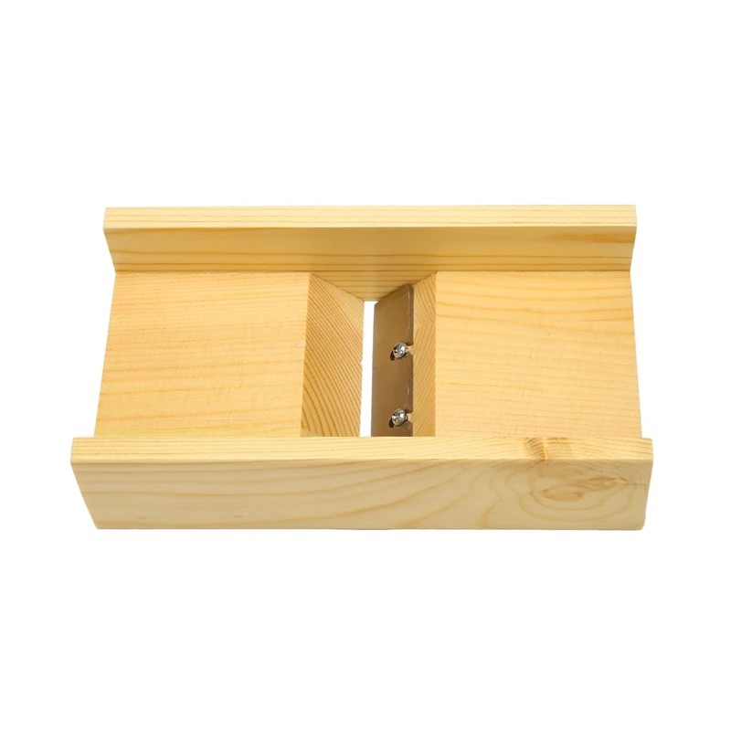 Wooden Adjustable Loaf Soap Cutter Wood Box Cutting And Beveler Planer Tool For Handmade Soap Making