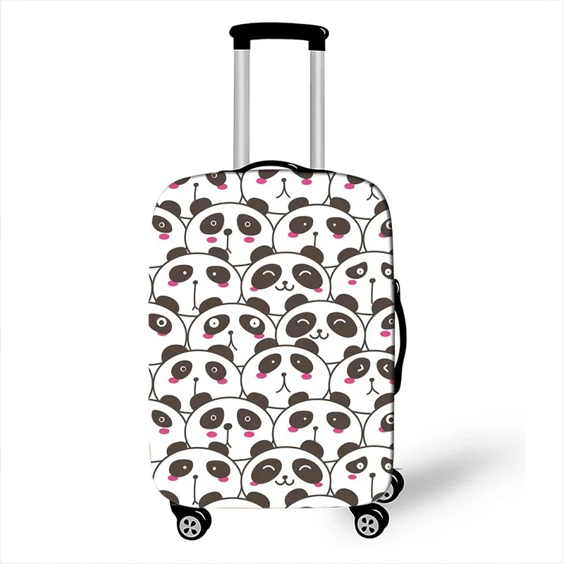 Kawaii Animal Panda Print Luggage Cover for Travel Women Cute Trolley Case Covers Elastic Suitcase Protective Cover