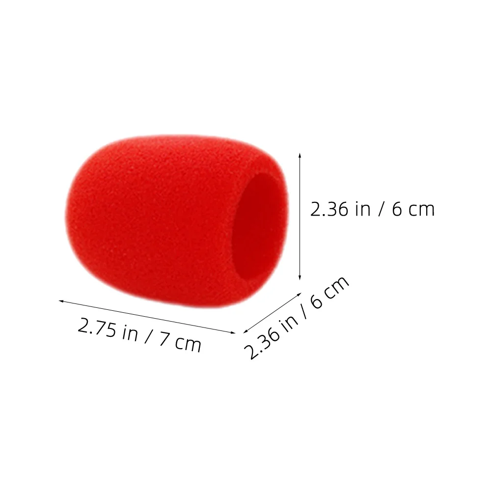 

5Pcs Microphone Sponge Covers Mic Windscreens Universal Noise Reducing for Stage Performance Ktv Bar Long Time Use