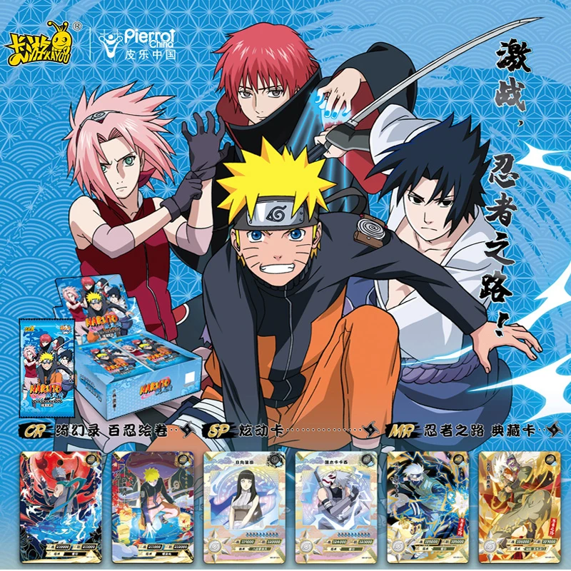

Kayou Naruto Set Booster Box Cards Tier1-4 Wave Case Official Anime Limited Edition Playing Cards Games Toys Child Gifts