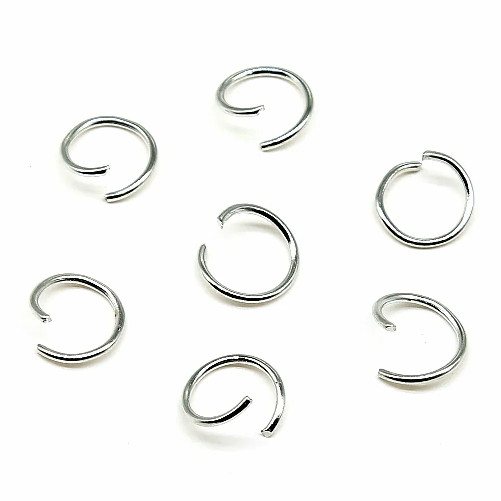 WYSIWYG 400pcs 4/5/6/7/8/10mm Metal DIY Jewelry Findings Open Single Loops Jump Rings & Split Ring For Jewelry Making