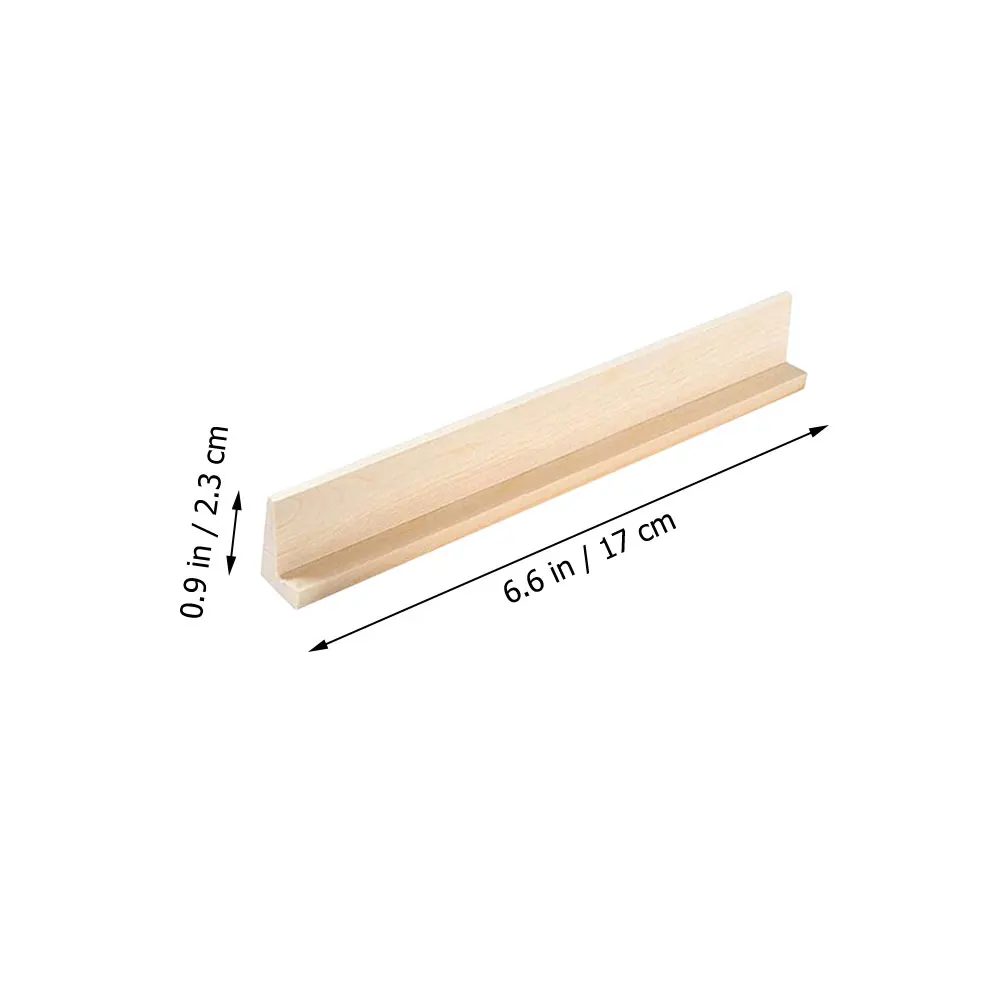 ถาดโดมิโนไม้ 6 ชิ้น ที่วางอเนกประสงค์สำหรับเกมตัวอักษรและงานฝีมือ DIY ขาตั้งโชว์ขอบเรียบสำหรับเด็กเรียนรู้