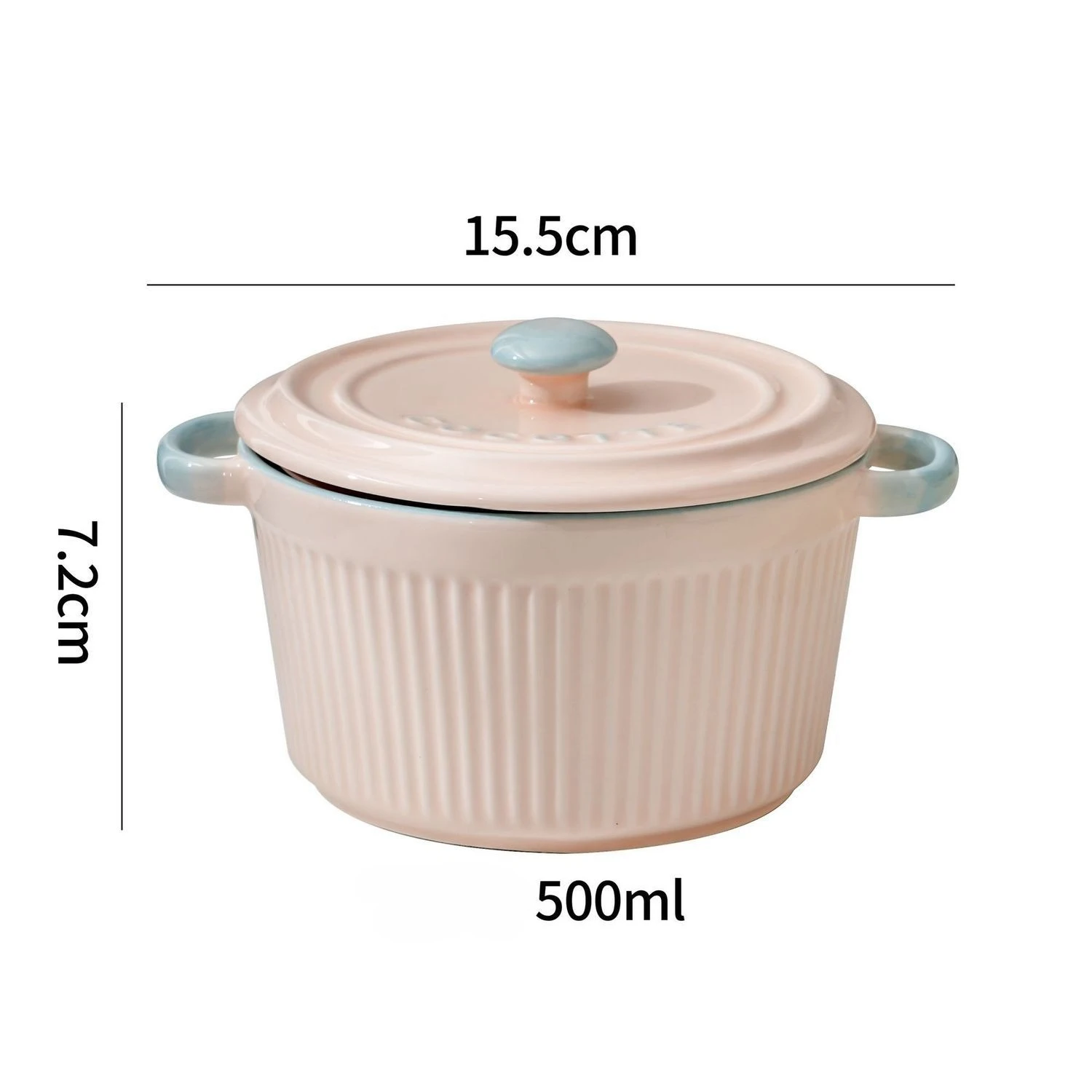 Ceramic Steaming Bowl with Lid | Large Capacity Oven-Safe Pudding Pot for Egg Custard, Soup & Double Boiler Cooking