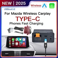 Adaptador USB inalámbrico Android Auto tipo C CarPlay para Mazda 2 3 6 CX3 CX5 CX8 CX9 MX5 Demio Miata P2 P3 TK78669U0C Kit de actualización