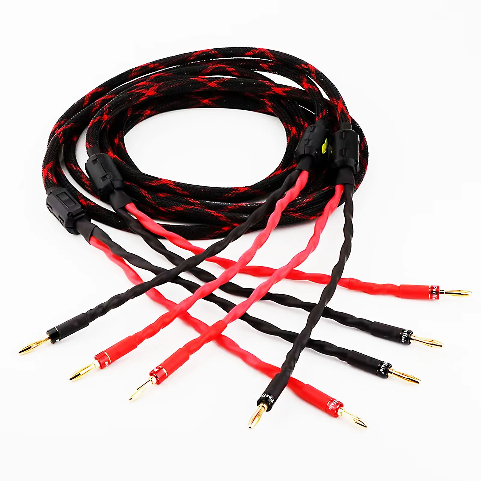 

Электрический акустический кабель West HIFI, аудиофильский позолоченный разъем Y-Y, двухпроводной провод для громкоговорителя, аудиолиния