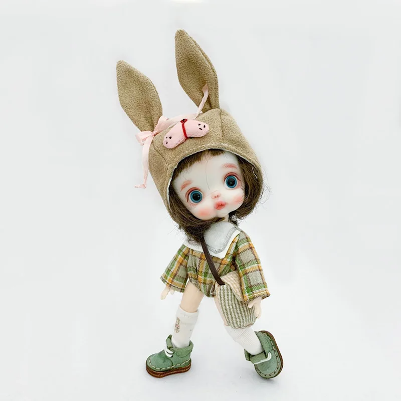 Cute Animal OB11 Hat Kawaii Doll Hat Clothes Dress Up Cap Diy Toy Accessories For YMY P9 Body Obitsu11 Dolls 1/12bjd Dolls